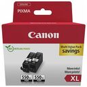 CANON Tinte PGI-550XL PGBK, Schwarz, Twin Pack (6431B005/6431B010)