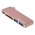 ESTUFF USB-C Slot-in Hub, Pink (ES84121-ROSE)