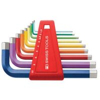 PB SWISS TOOLS Coloured hex key set L-wrenches (PB 210.H-10 RB CN)