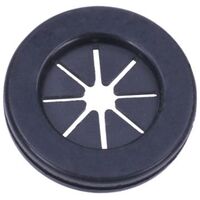 PHOBYA Cable rubber grommet, Round, Black (75144)