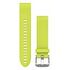 GARMIN QuickFit 20 Watch Band, Silicone, 20mm, Amp Yellow (010-12491-13)