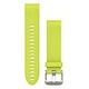 GARMIN QuickFit 20 Watch Band, Silicone, 20mm, Amp Yellow (010-12491-13)