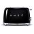 SMEG 50's Retro Style Toaster, Black (TSF01BLEU)