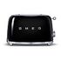 SMEG 50's Retro Style Toaster, Schwarz (TSF01BLEU)