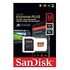 SANDISK Extreme Plus microSDHC, Class 10, UHS-I A1, V30, 32GB (SDSQXBG-032G-GN6MA)