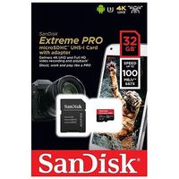 SANDISK Extreme Pro microSDHC, Class 10, UHS-I A1, V30, 32GB (SDSQXCG-032G-GN6MA)