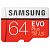 SAMSUNG Evo Plus (2017) microSDXC Card, Class 10, UHS-I, 64GB (MB-MC64GA/EU)