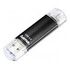 HAMA FlashPen "Laeta Twin" USB 3.0, 128GB, Schwarz (124001)