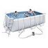 BESTWAY Rectangular Power Frame Pool Set 412 x 201 x 122 cm