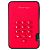 ISTORAGE diskAshur2 256-Bit, 500GB, USB 3.1, Red (IS-DA2-256-500-R)