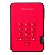 ISTORAGE diskAshur2 256-Bit, 500GB, USB 3.1, Red (IS-DA2-256-500-R)