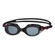SPEEDO Schwimmbrille Futura Classic, Rot-Grau
