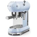 SMEG 50's Retro Style Espresso Coffee Machine, Pastel Blue (ECF01PBEU)