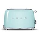 SMEG 50's Retro Style Toaster, Pastel Green (TSF01PGEU)