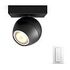 PHILIPS Hue White Ambiance - Buckram Ceiling Light 1-Spot, Black (5047130P7)