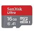 SANDISK Ultra microSDHC UHS-I, Class 10, 16GB (SDSQUAR-016G-GN6MA)