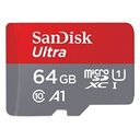 SANDISK Ultra microSDXC UHS-I, Class 10, 64GB (SDSQUAR-064G-GN6MA)