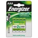 ENERGIZER Universal Akku, 4er Pack (AAA)