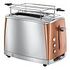 RUSSELL HOBBS Luna Copper Accents Toaster (24290-56)