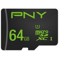 PNY High Performance microSDXC Card, Class 10, UHS-I, 64GB (SDU64GHIGPER-1-EF)