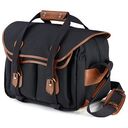 BILLINGHAM 335 Camera Bag, Black Canvas / Tan Leather (503001-70)