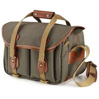 BILLINGHAM 335 Camera Bag, Sage FibreNyte / Tan Leather (503048-70)