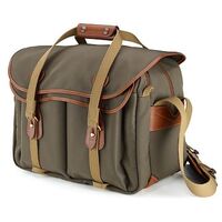 BILLINGHAM 445 Camera Bag, Sage FibreNyte / Tan Leather (503448-70)