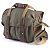 BILLINGHAM 207 Camera Bag, Sage FibreNyte / Chocolate Leather (506148-54)