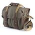 BILLINGHAM 207 Camera Bag, Sage FibreNyte / Chocolate Leather (506148-54)