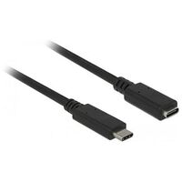 DELOCK extension cable SuperSpeed USB Type-C male > female 1.5m black (85534)