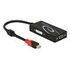DELOCK adapter mini DisplayPort 1.2 > VGA / HDMI / DVI; black (62855)