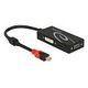 DELOCK Adapter MiniDisplayPort 1.2 > VGA / HDMI / DVI; Schwarz (62855)
