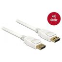 DELOCK Cable DisplayPort 1.5m; white (85509)