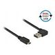 DELOCK EASY-USB 2.0 Type-A zu EASY-USB 2.0 Type Micro-B 0,5m Schwarz (85164)