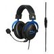 HYPERX Cloud Gaming Headset, PS4 Licensed, Schwarz / Blau (HX-HSCLS-BL/EM)