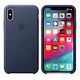 APPLE iPhone XS Leather Case, Midnight Blue (MRWN2ZM/A)