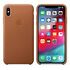 APPLE iPhone XS Max Leather Case, Saddle Brown (MRWV2ZM/A)