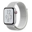 APPLE Watch Nike+ GPS + Cellular (Series 4), 44mm Aluminiumgehäuse, Silber mit Nike Sport Loop, Summit White (MTXJ2FD/A)