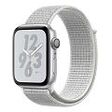 APPLE Watch Nike+ GPS (Series 4), 44mm Aluminiumgehäuse, Silber mit Nike Sport Loop, Summit White (MU7H2FD/A)