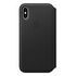 APPLE iPhone XS Leather Folio, Black (MRWW2ZM/A)