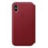 APPLE iPhone XS Leather Folio, (PRODUCT)RED (MRWX2ZM/A)