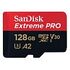 SANDISK Extreme Pro microSDXC, UHS-I A2, V30 U3, Class 10, 128GB (SDSQXCY-128G-GN6MA)