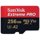 SANDISK Extreme Pro microSDXC, UHS-I A2, V30 U3, Class 10, 256GB (SDSQXCZ-256G-GN6MA)