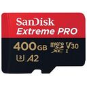 SANDISK Extreme Pro microSDXC, UHS-I A2, V30 U3, Class 10, 400GB (SDSQXCZ-400G-GN6MA)