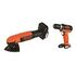 BLACK & DECKER 12 V Akku-Werkzeugset (BDCK121S1S)