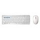 RAPOO Ultra-Slim Wireless Deskset 9300M, Weiss (18544)