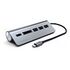 SATECHI Type-C Aluminum USB 3.0 Hub & Card Reader, Space Grey (ST-TCHCRM)