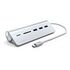 SATECHI Type-C Aluminum USB 3.0 Hub & Card Reader, Silver (ST-TCHCRS)