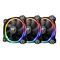 THERMALTAKE Riing 12 LED RGB Radiator Fan Sync Edition, 120mm, Pack of 3 (CL-F071-PL12SW-A)