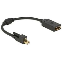 DELOCK mini DisplayPort with screw to DisplayPort 4K (62638)